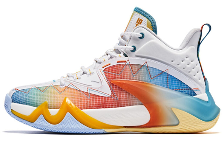 Баскетбольные кроссовки Poisonous Fangs 1.0 мужские с низким верхом белого цвета Qiaodan