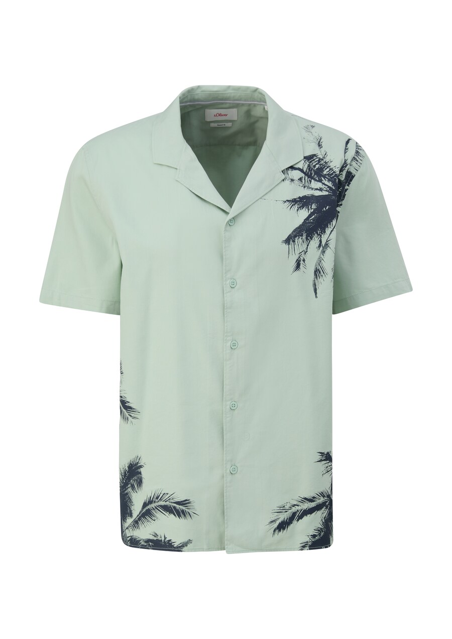 Рубашка на пуговицах классического кроя s.Oliver, зеленый 
Рубашка на пуговицах классического кроя s.Oliver, зеленый