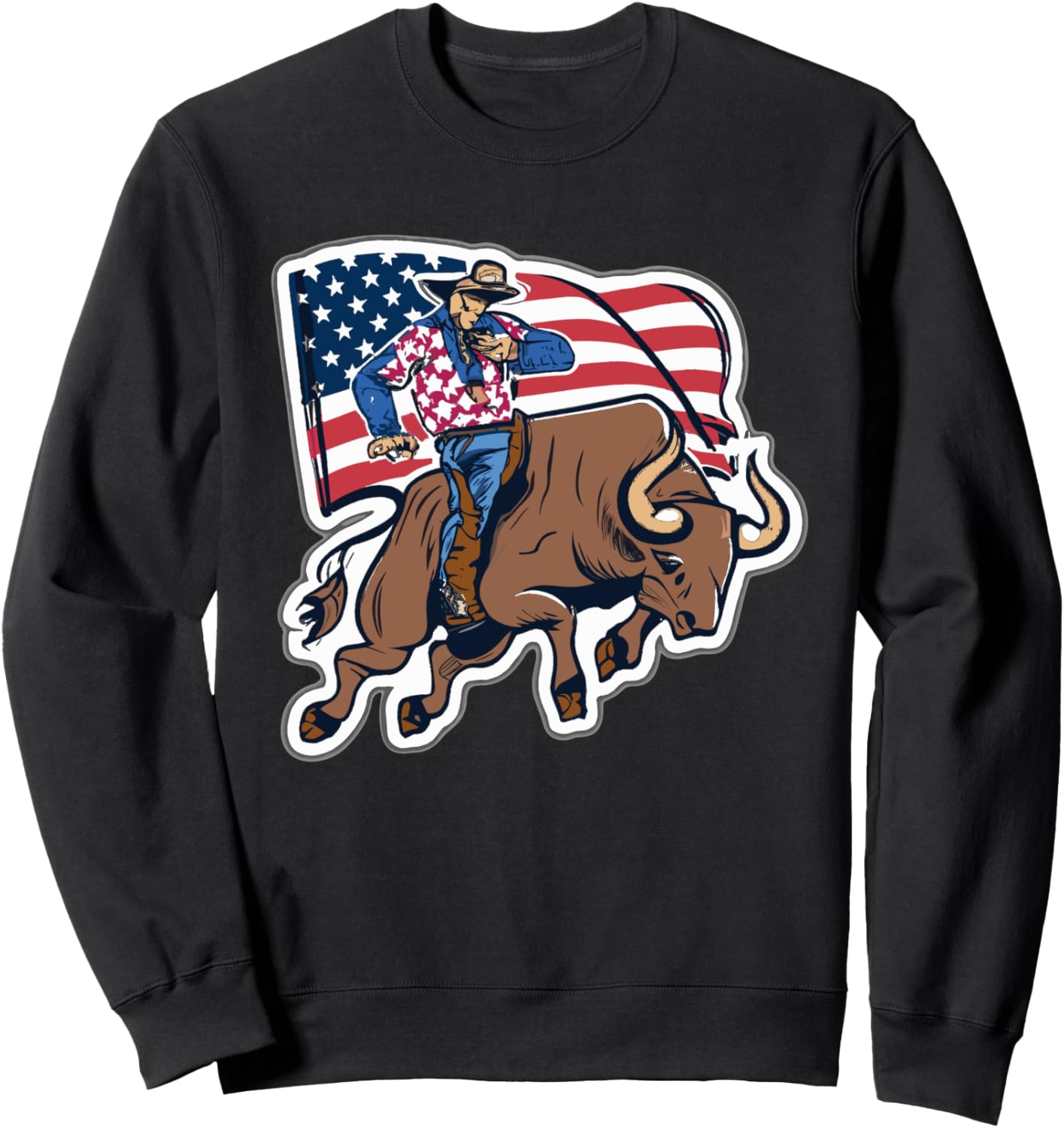 Футболка с изображением американского флага и символикой американского наездника на быках, черная Usa Bull-Riding America Rodeo'S Gifts
Футболка с изображением американского флага и символикой американского наездника на быках, черная Usa Bull-Riding America Rodeo'S Gifts