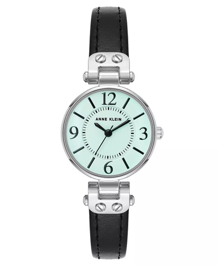 Женские кварцевые часы из натуральной кожи черного цвета с металлическим ремешком из сплава серебристого цвета, 26 мм Anne Klein, мультиколор
Женские кварцевые часы из натуральной кожи черного цвета с металлическим ремешком из сплава серебристого цвета, 26 мм Anne Klein, мультиколор