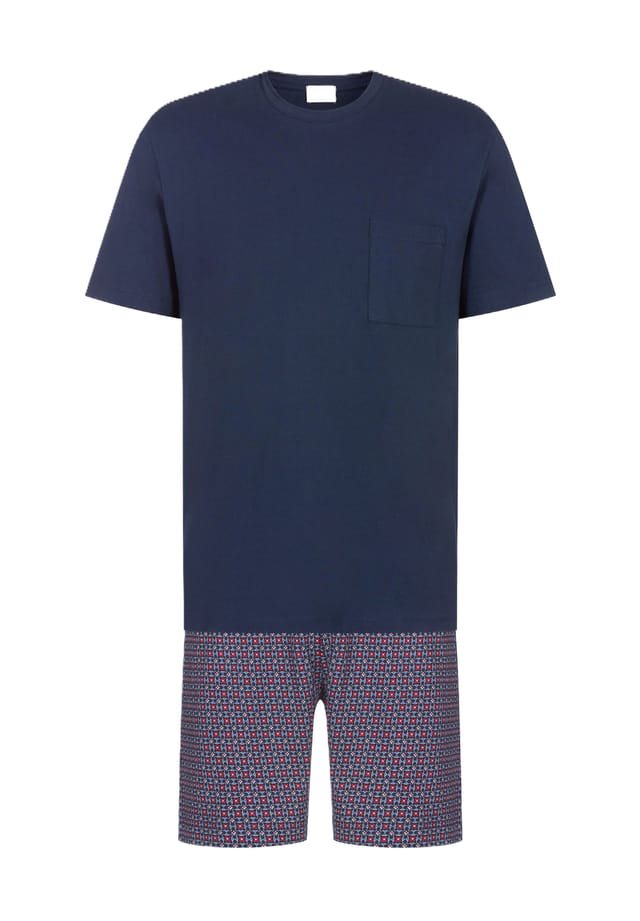 Короткие шорты из хлопка с красным кафелем минималистичный дизайн Mey, синий
Короткие шорты из хлопка с красным кафелем минималистичный дизайн Mey, синий