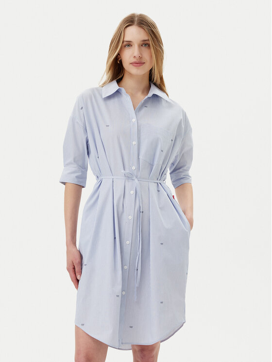 Свободный крой платья-рубашки Dua 30046173 Joop! Jeans, голубой
Свободный крой платья-рубашки Dua 30046173 Joop! Jeans, голубой