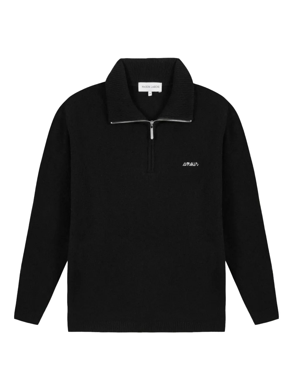 Шерстяной свитер Amour с полумолнией Maison Labiche, черный
Шерстяной свитер Amour с полумолнией Maison Labiche, черный