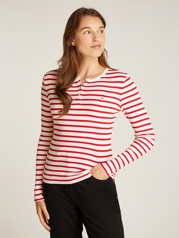 Рубашка с длинным рукавом TOMMY JEANS, белый/красный
Рубашка с длинным рукавом TOMMY JEANS, белый/красный