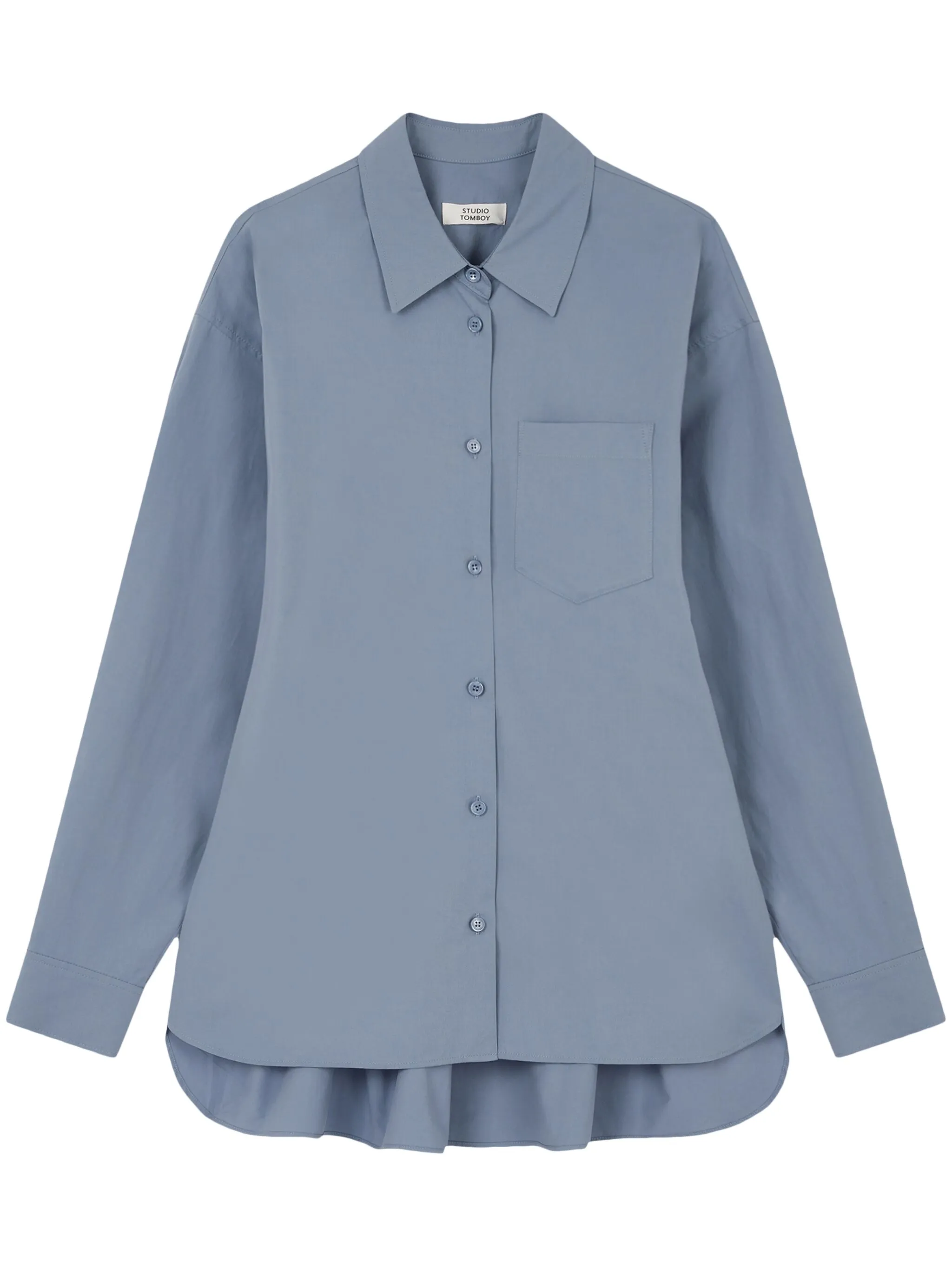 Рубашка на пуговицах Tomboy, синий
Рубашка на пуговицах Tomboy, синий