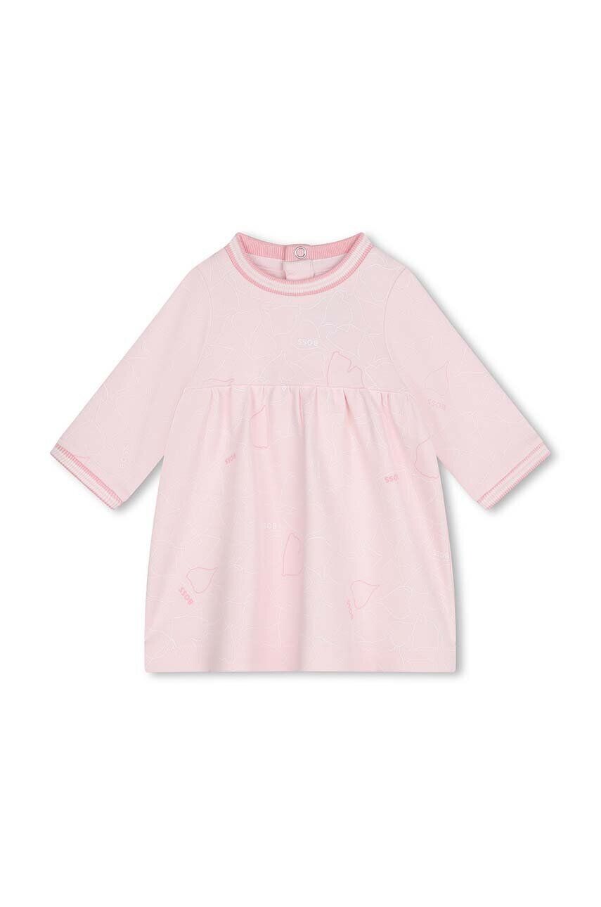 Хлопковое платье BOSS для девочки, розовый
Хлопковое платье BOSS для девочки, розовый