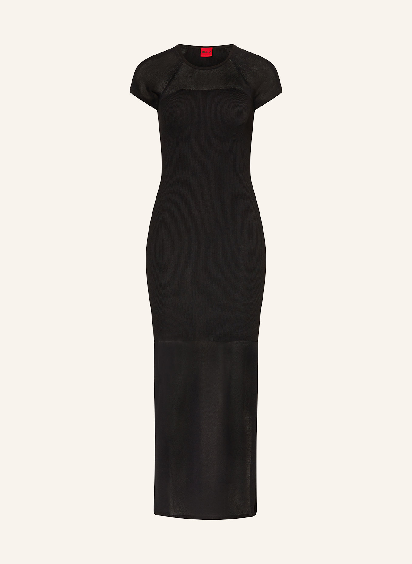 Платье без рукавов с вырезом Hugo, черный 
Платье без рукавов с вырезом Hugo, черный