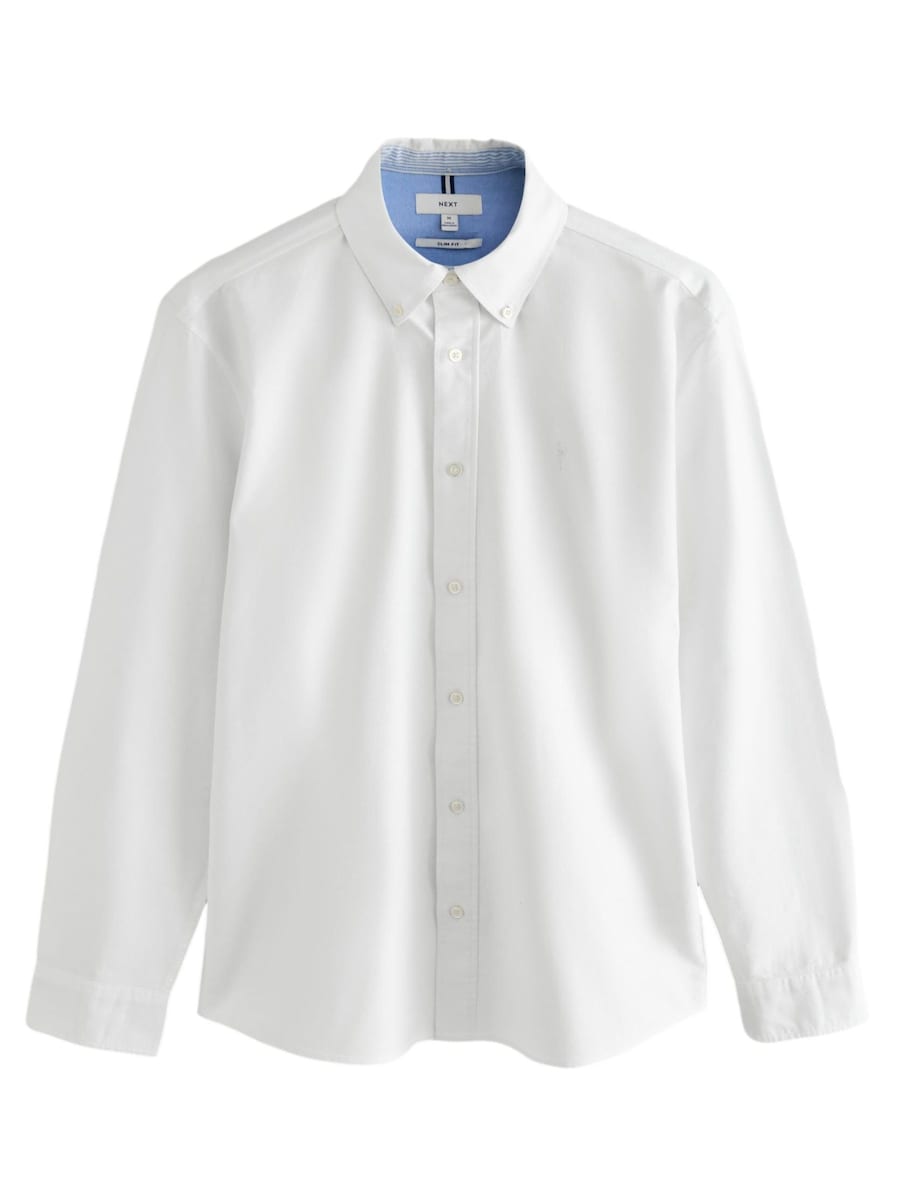 Рубашка Slim Fit на пуговицах Next, белый
Рубашка Slim Fit на пуговицах Next, белый