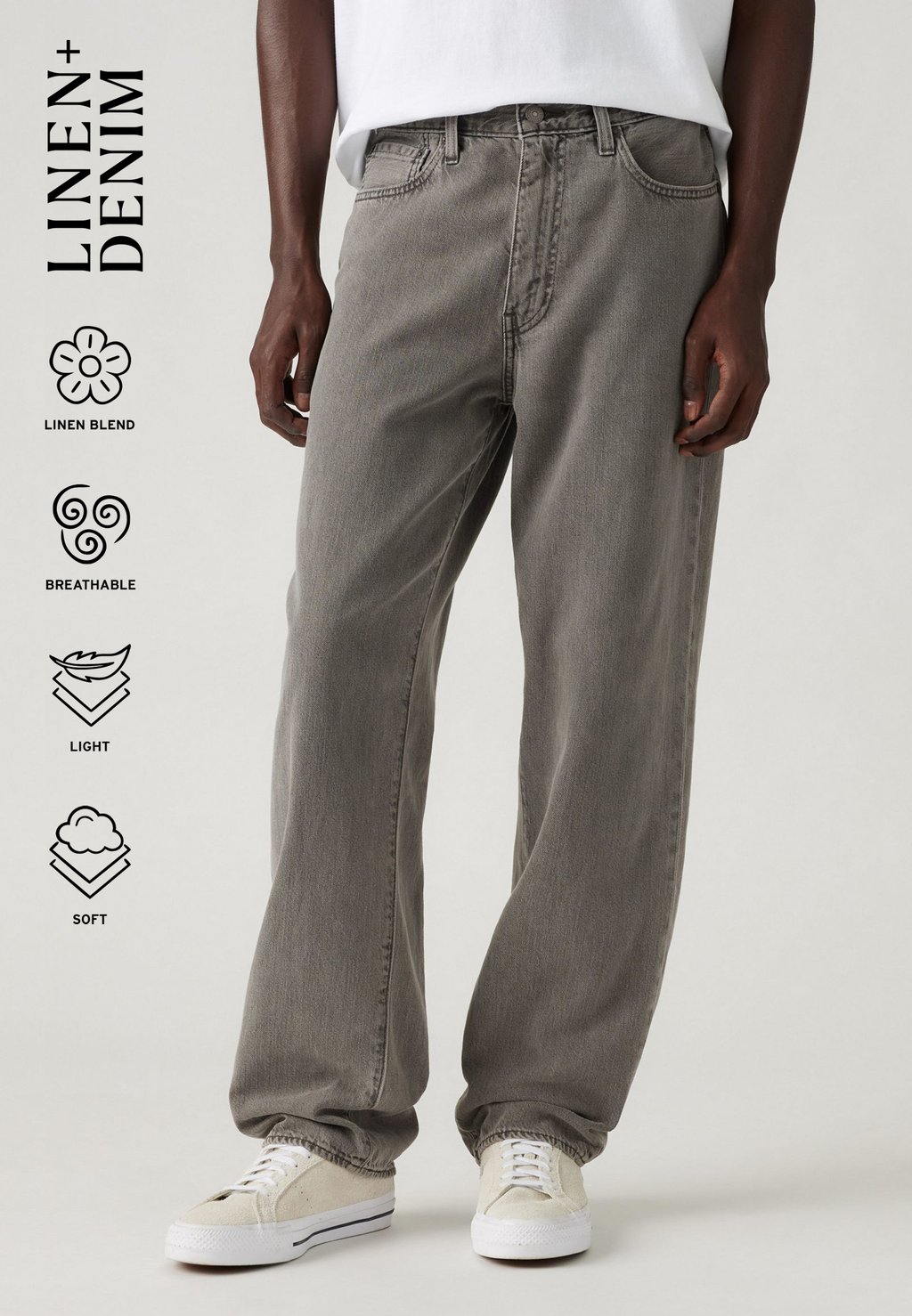 Джинсы свободного кроя 568 LOOSE STRAIGHT Levi's, деним серый
Джинсы свободного кроя 568 LOOSE STRAIGHT Levi's, деним серый