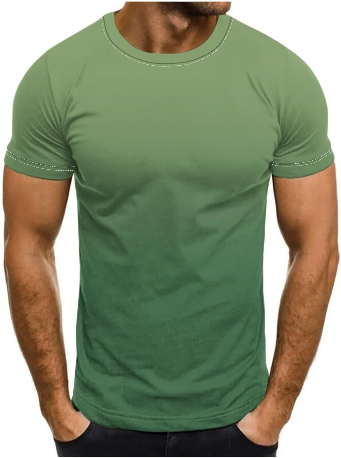 Футболка мужская с коротким рукавом Casual Crewneck Gradient Big and Tall Slim Fit
Футболка мужская с коротким рукавом Casual Crewneck Gradient Big and Tall Slim Fit