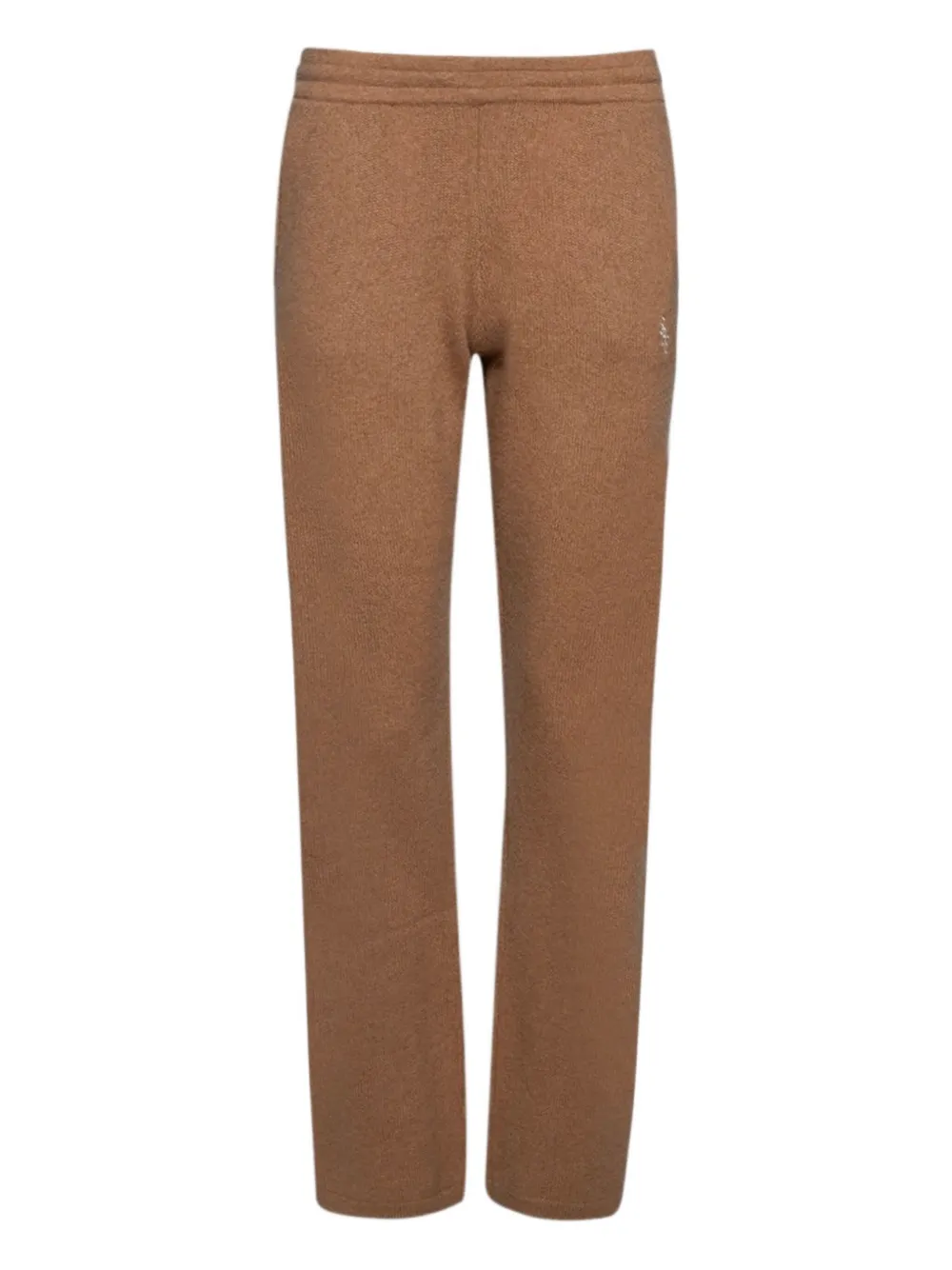 Кашемировые брюки с эластичным поясом Sporty & Rich, коричневый 
Кашемировые брюки с эластичным поясом Sporty & Rich, коричневый