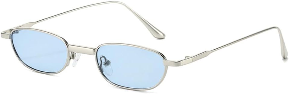 Солнцезащитные очки UV400 с защитой от УФ-излучения - маленькие, с прозрачными линзами цвета "океан", металлический корпус, для женщин и мужчин, для бега и занятий спортом на открытом воздухе UYPTK, Silver Blue
Солнцезащитные очки UV400 с защитой от УФ-излучения - маленькие, с прозрачными линзами цвета "океан", металлический корпус, для женщин и мужчин, для бега и занятий спортом на открытом воздухе UYPTK, Silver Blue