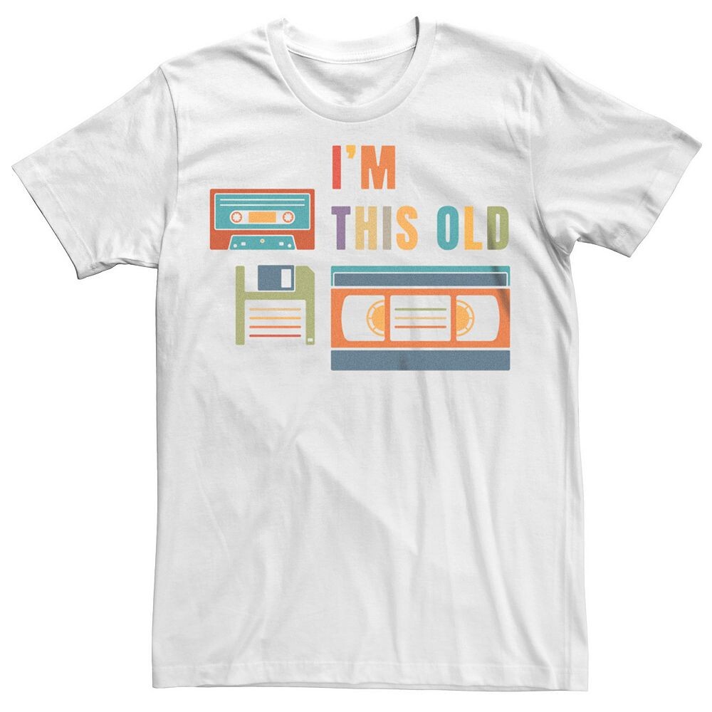 Мужская футболка с графическим изображением I'm This Old Retro для хранения данных Licensed Character, белый
Мужская футболка с графическим изображением I'm This Old Retro для хранения данных Licensed Character, белый