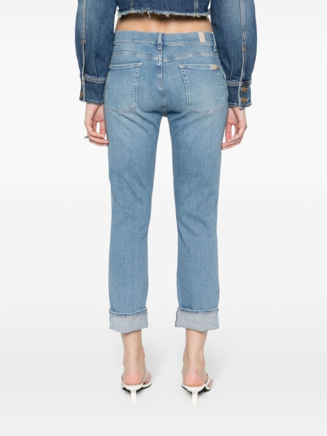 Джинсы бойфренды средней посадки 7 For All Mankind, синий
Джинсы бойфренды средней посадки 7 For All Mankind, синий