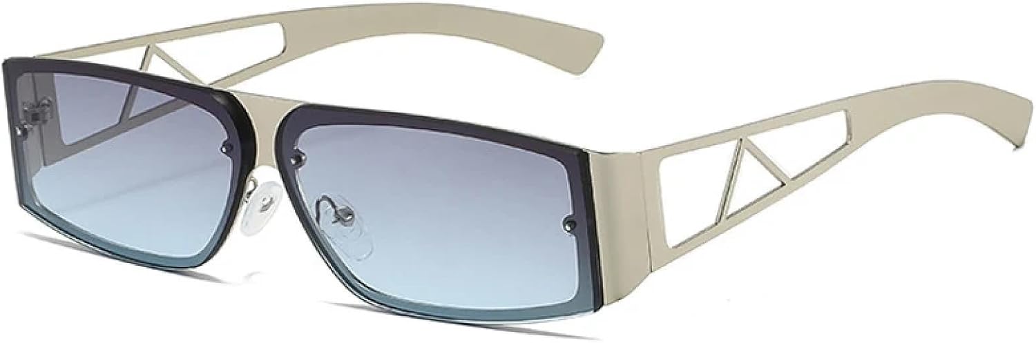 Металлические полые солнцезащитные очки для женщин и мужчин, винтажные, роскошные, для активного отдыха, вождения, путешествий, модные, с защитой от УФ-излучения UV400 TKKTLLT, Silver Blue
Металлические полые солнцезащитные очки для женщин и мужчин, винтажные, роскошные, для активного отдыха, вождения, путешествий, модные, с защитой от УФ-излучения UV400 TKKTLLT, Silver Blue