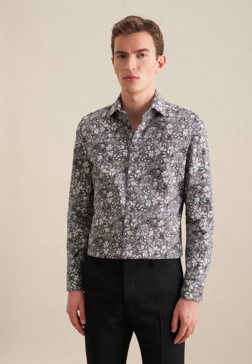 Деловая рубашка seidensticker "Slim", узкий длинный рукав с принтом воротника Kent, серый
Деловая рубашка seidensticker "Slim", узкий длинный рукав с принтом воротника Kent, серый