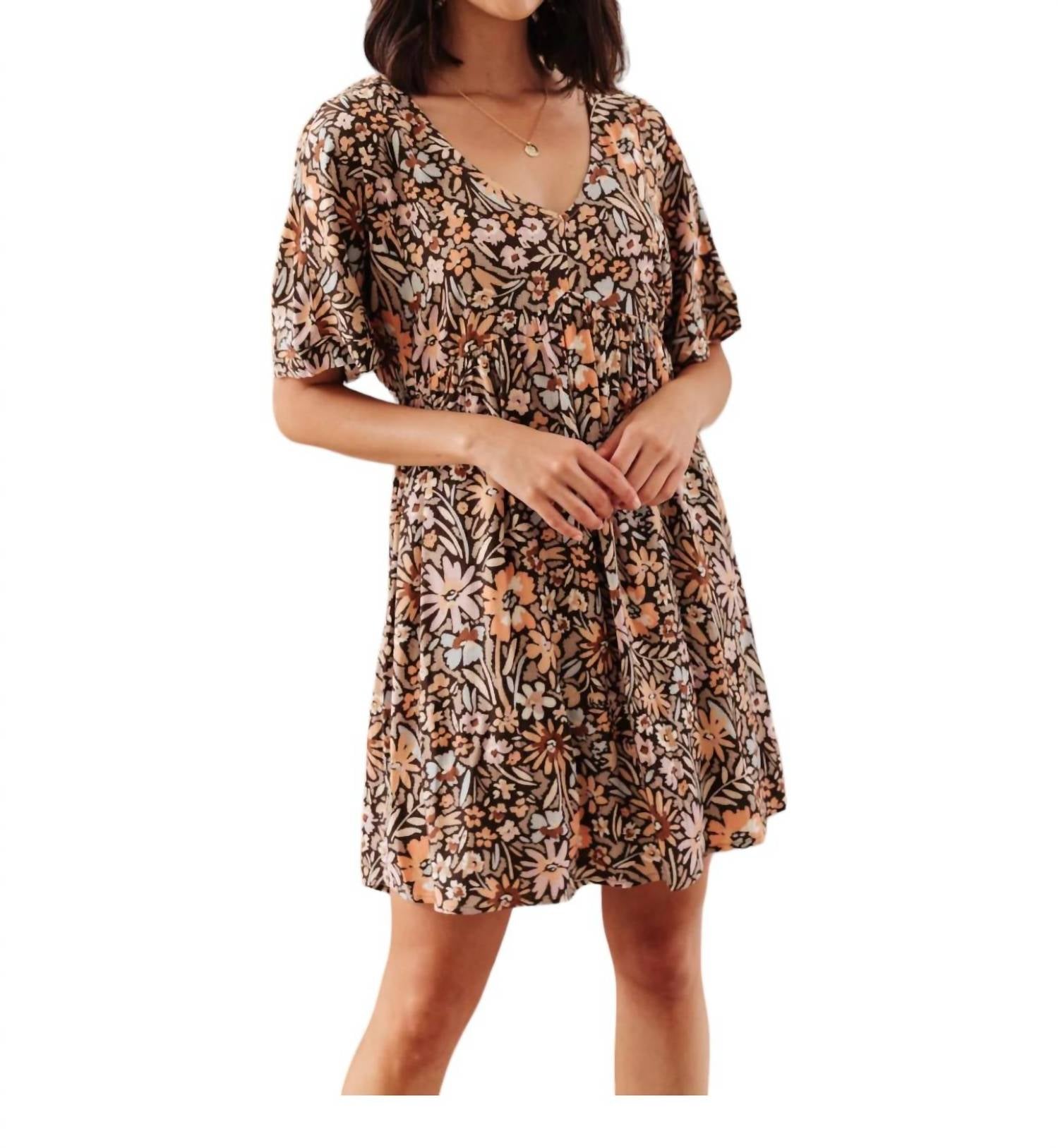 Винтажное платье с маргаритками коричневого цвета ANDREE BY UNIT
Винтажное платье с маргаритками коричневого цвета ANDREE BY UNIT