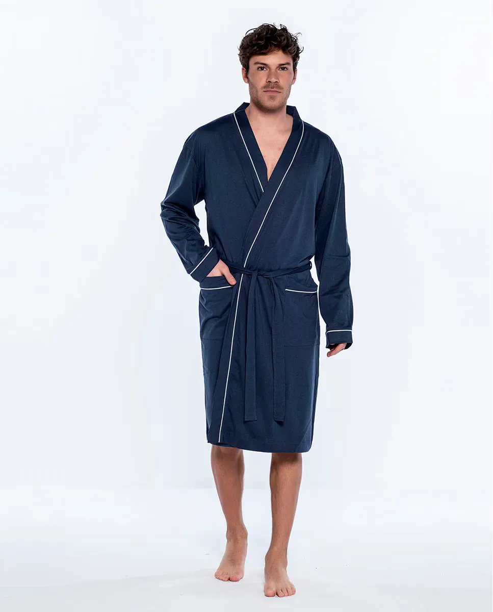 Мужской трикотажный халат Punto Blanco, синий
Мужской трикотажный халат Punto Blanco, синий