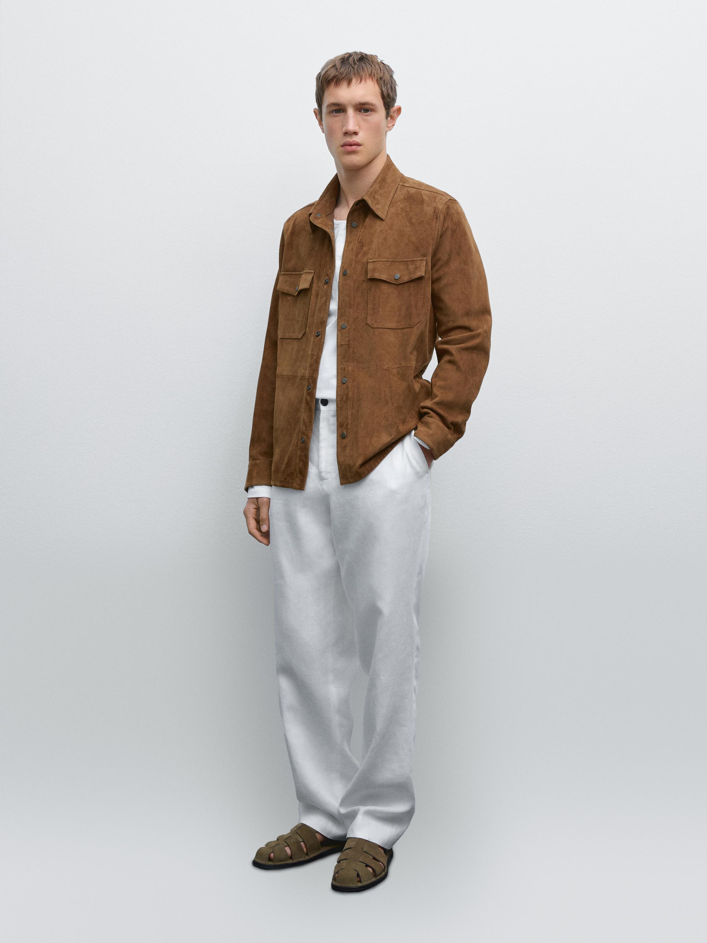 Легкая замшевая рубашка Massimo Dutti, Tobacco Brown
Легкая замшевая рубашка Massimo Dutti, Tobacco Brown