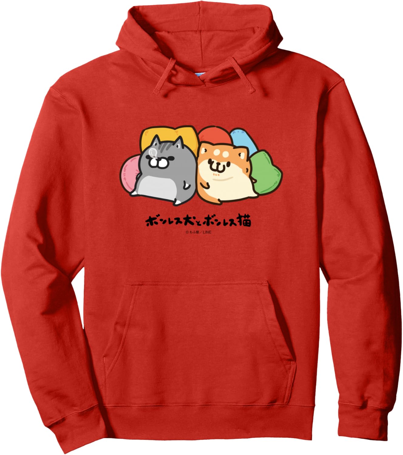 Толстовка для отдыха с изображением собаки и кошки без костей Boneless Dog And Boneless Cat (Line Creators Market), красный
Толстовка для отдыха с изображением собаки и кошки без костей Boneless Dog And Boneless Cat (Line Creators Market), красный
