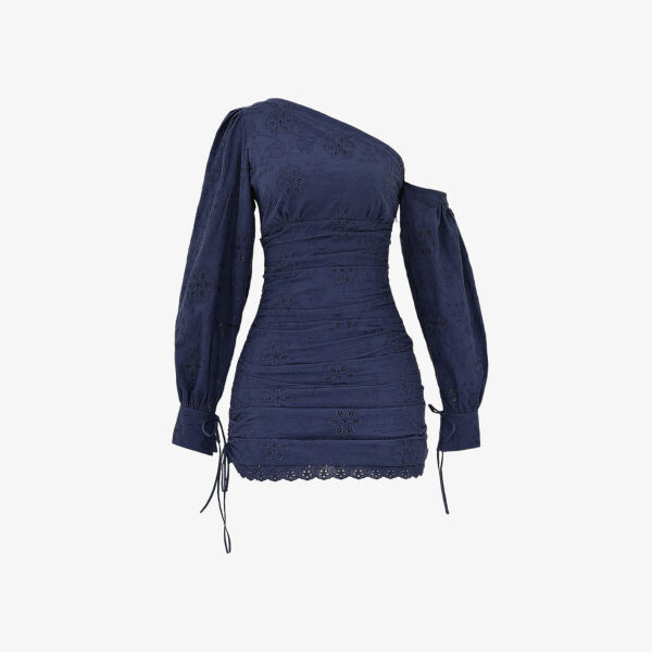 Платье мини-кроя из хлопка с открытыми плечами и вышивкой Broderie Mistress Rocks, синий
Платье мини-кроя из хлопка с открытыми плечами и вышивкой Broderie Mistress Rocks, синий