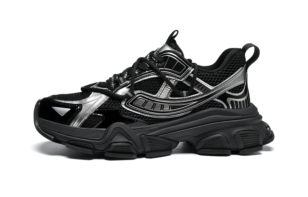 Дышащие кроссовки на платформе с сетчатыми вставками для увеличения роста HLA, черно-серебристые
Дышащие кроссовки на платформе с сетчатыми вставками для увеличения роста HLA, черно-серебристые