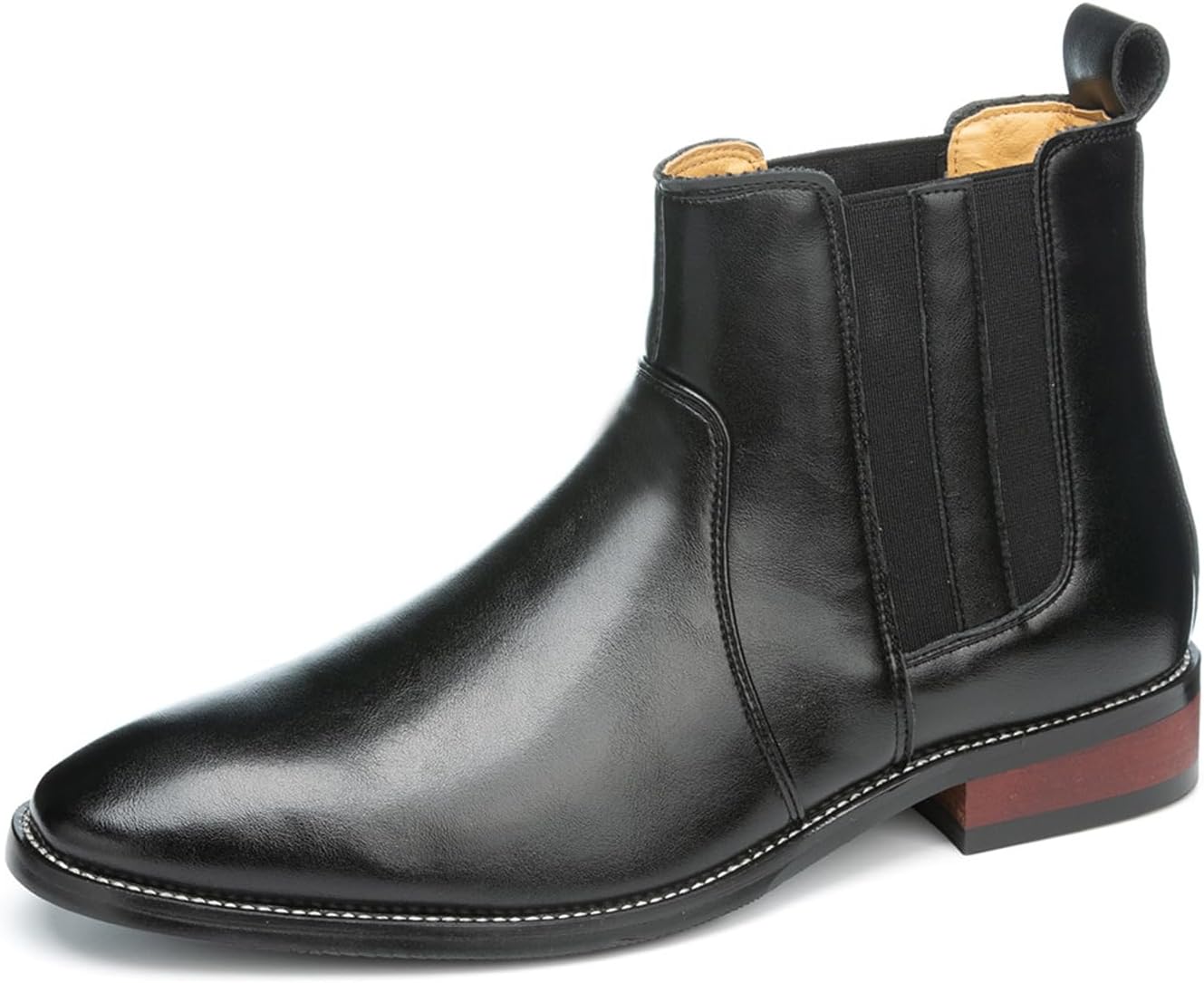 Мужские сапоги QKLMWES Chelsea из натуральной кожи с эластичной вставкой, зауженным носком, удобные, с нескользящей подошвой, повседневные ботинки на щиколотку Chukka с низким каблуком, черный
Мужские сапоги QKLMWES Chelsea из натуральной кожи с эластичной вставкой, зауженным носком, удобные, с нескользящей подошвой, повседневные ботинки на щиколотку Chukka с низким каблуком, черный