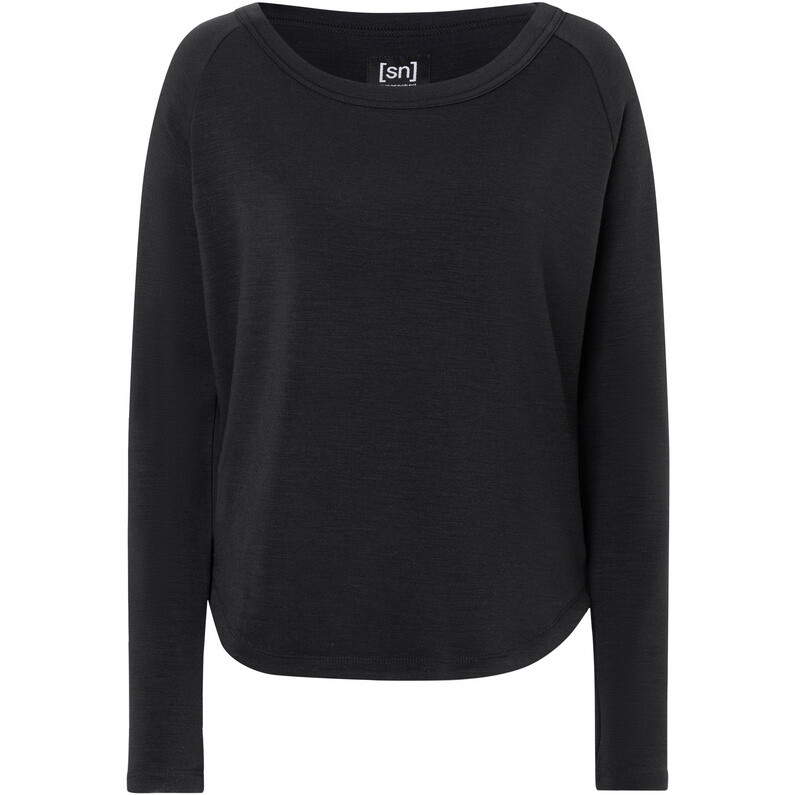 Женский повседневный свитер с круглым вырезом Super.Natural, черный
Женский повседневный свитер с круглым вырезом Super.Natural, черный