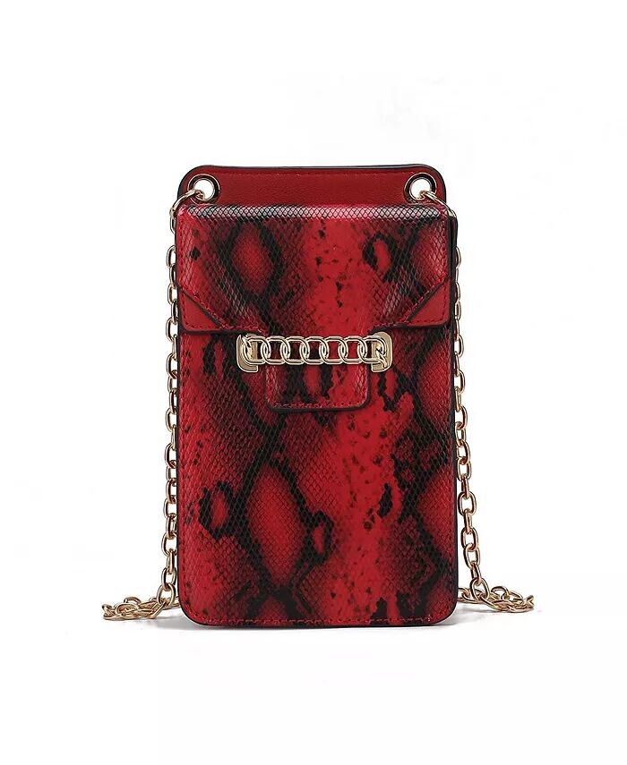 Боди Phone Cross с тиснением под змею Yael от Mia K Mkf Collection, красный
Боди Phone Cross с тиснением под змею Yael от Mia K Mkf Collection, красный