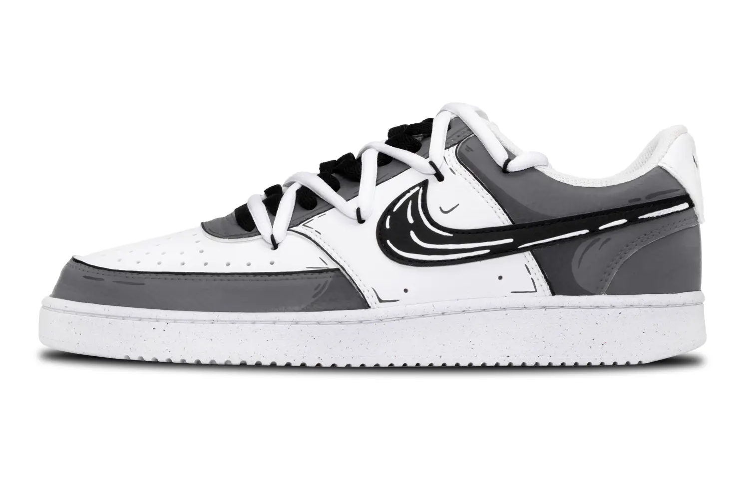 Кроссовки Nike Court Vision Low Skateboarding Shoes Men Low-top Grey/white, черный
Кроссовки Nike Court Vision Low Skateboarding Shoes Men Low-top Grey/white, черный
