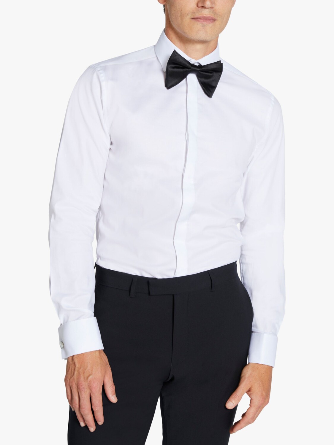 Классическая рубашка со скрытой планкой приталенного кроя Moss, белая
Классическая рубашка со скрытой планкой приталенного кроя Moss, белая