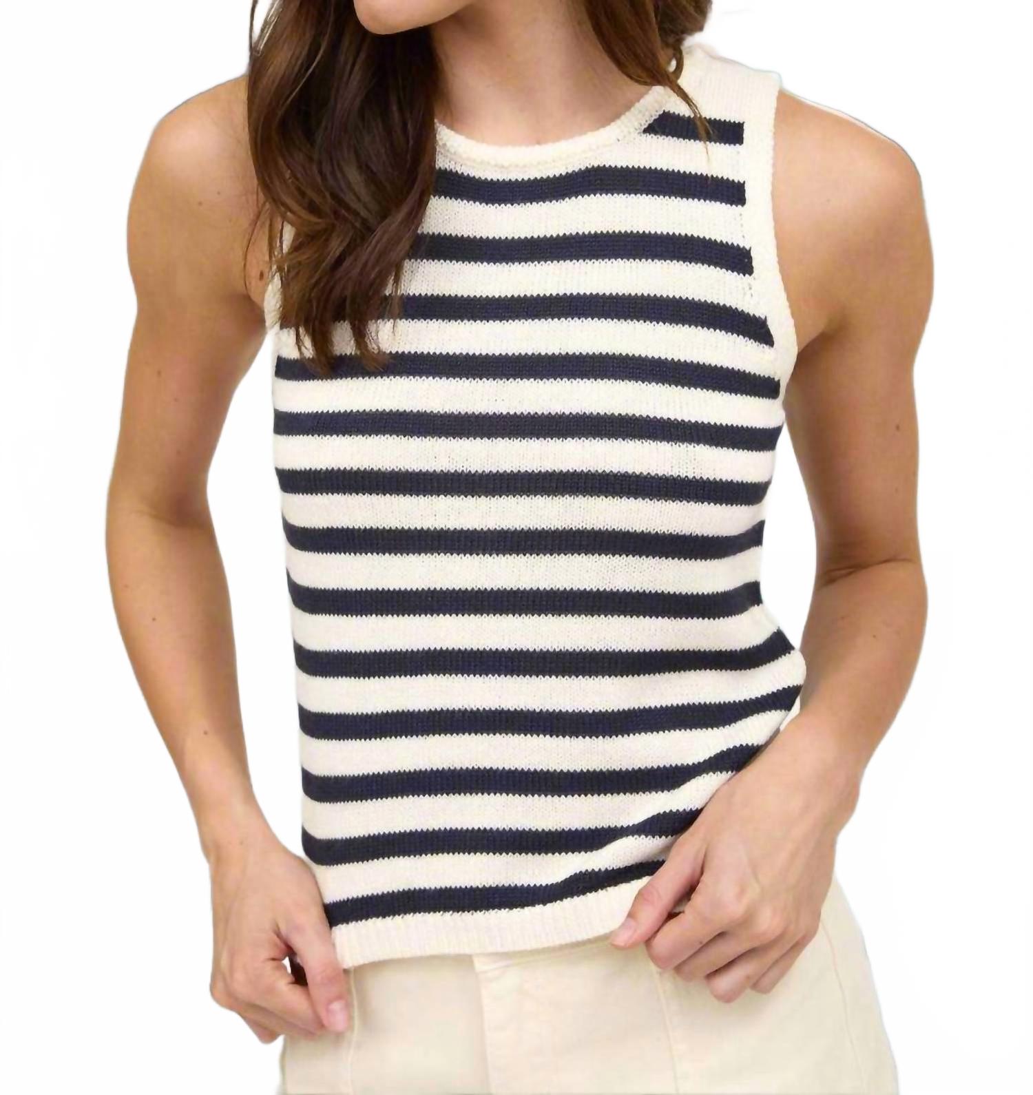 The Workshop Studio Вязаная майка Lina в темно-синюю полоску
The Workshop Studio Вязаная майка Lina в темно-синюю полоску