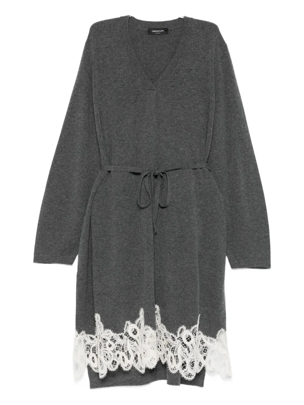 Платье на завязках с кружевной отделкой Fabiana Filippi, серый
Платье на завязках с кружевной отделкой Fabiana Filippi, серый