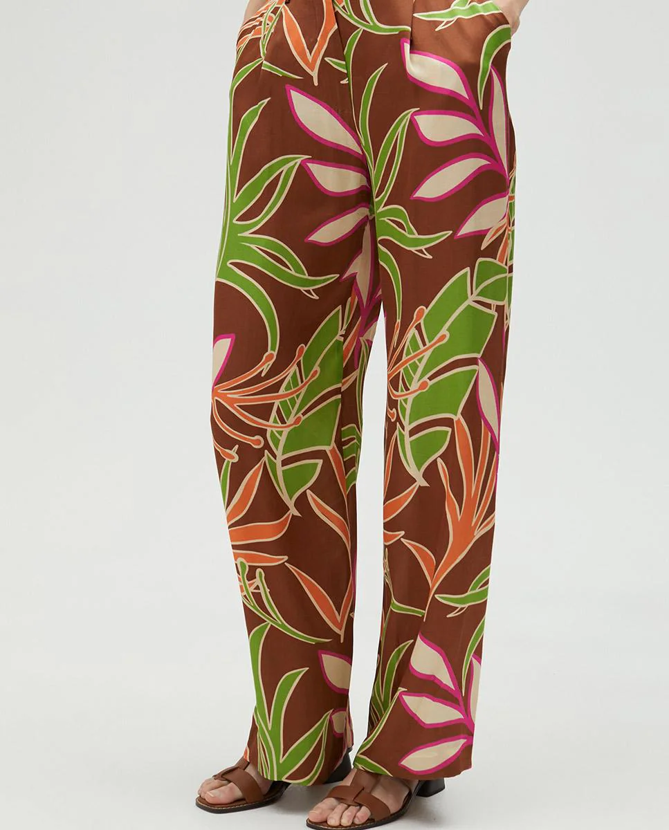 Женские брюки палаццо со складками Lola Casademunt, коричневый
Женские брюки палаццо со складками Lola Casademunt, коричневый