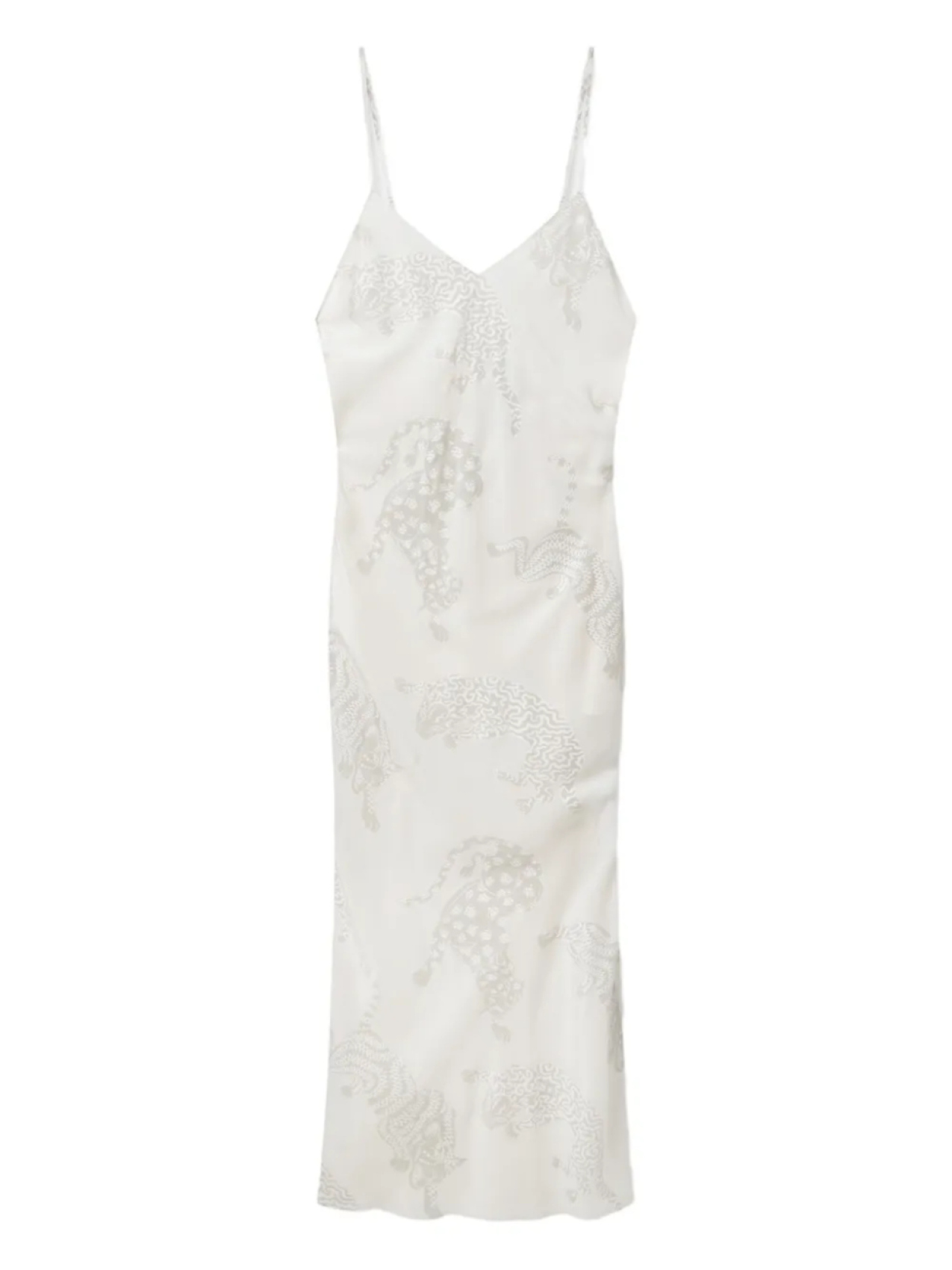 Платье без рукавов с леопардовым узором Stella McCartney, белый
Платье без рукавов с леопардовым узором Stella McCartney, белый