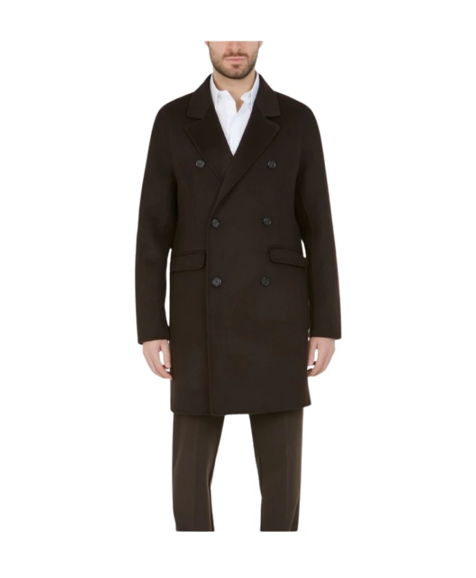 Мужское пальто из коричневой шерстяной смеси Paolo Pecora, коричневый
Мужское пальто из коричневой шерстяной смеси Paolo Pecora, коричневый