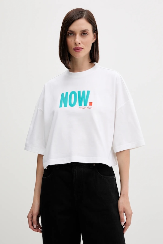 Хлопковая футболка Calvin Klein Jeans, белый
Хлопковая футболка Calvin Klein Jeans, белый
