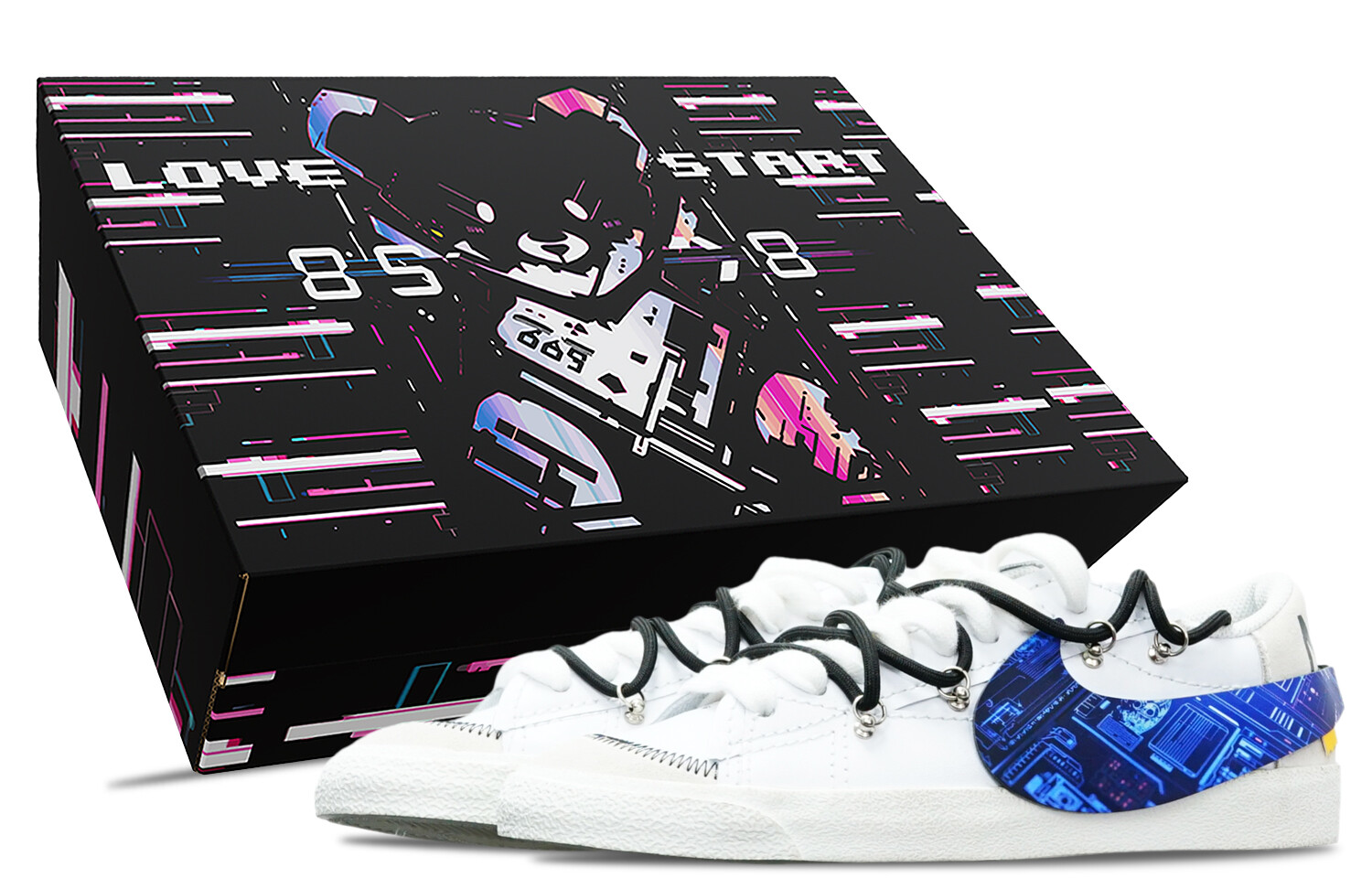 Кроссовки Nike Blazer Skateboarding Shoes Men Low-top Black/white, цвет JUMBO Blu-ray circuit
Кроссовки Nike Blazer Skateboarding Shoes Men Low-top Black/white, цвет JUMBO Blu-ray circuit