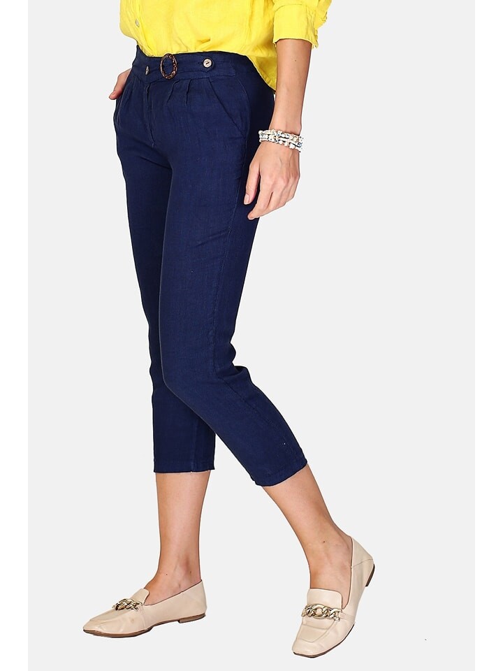 Тканевые брюки Le Jardin du Lin, темно-синий
Тканевые брюки Le Jardin du Lin, темно-синий