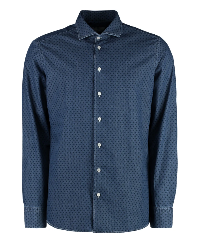 Хлопковая рубашка с принтом Bastoncino, синий
Хлопковая рубашка с принтом Bastoncino, синий