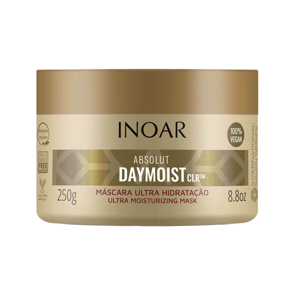 Ультраувлажняющая маска для окрашенных и сухих волос, 250 г Inoar Absolut daymoist clr
Ультраувлажняющая маска для окрашенных и сухих волос, 250 г Inoar Absolut daymoist clr