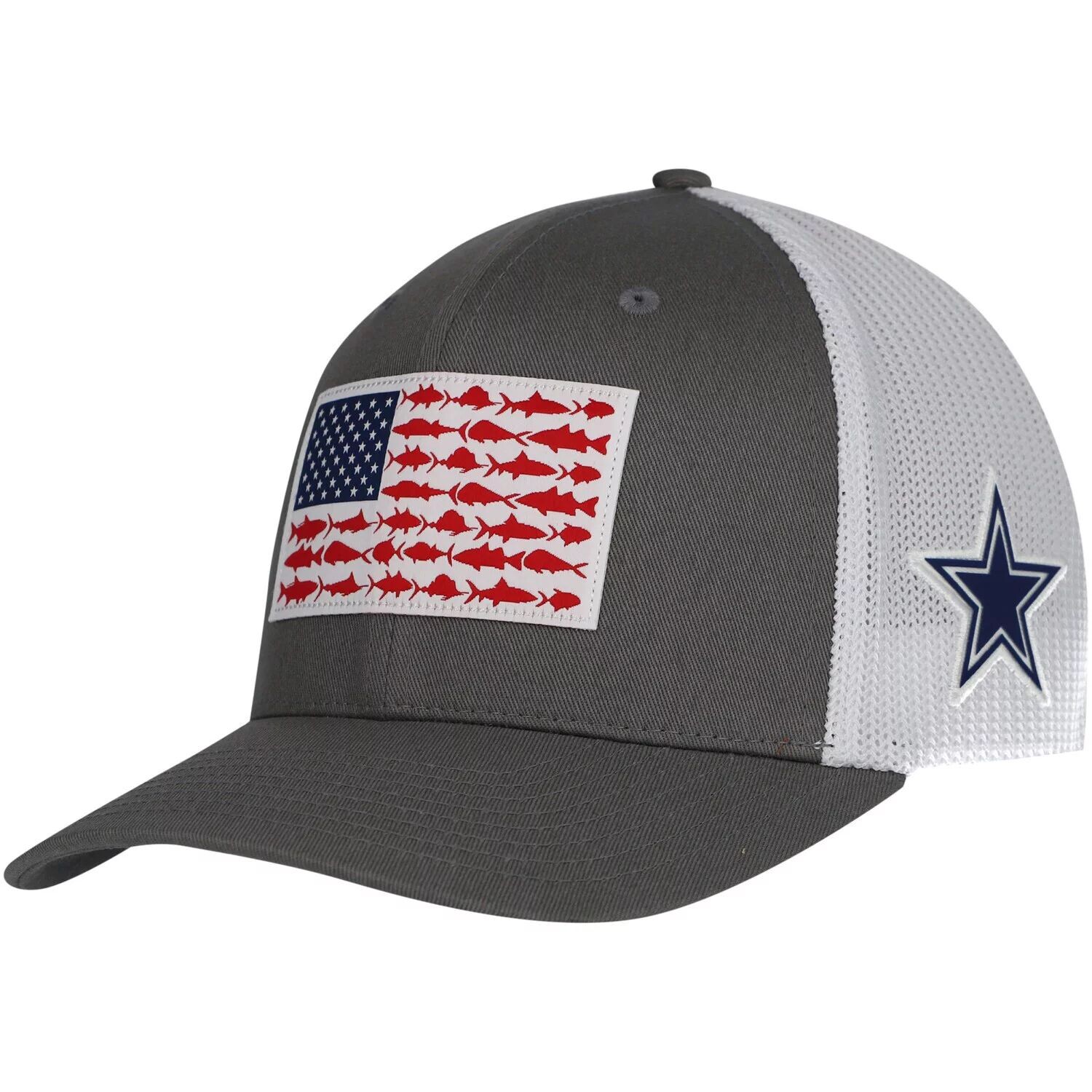 Мужская шляпа Columbia Grey Dallas Cowboys PFG Fish Flag Flex Hat
Мужская шляпа Columbia Grey Dallas Cowboys PFG Fish Flag Flex Hat