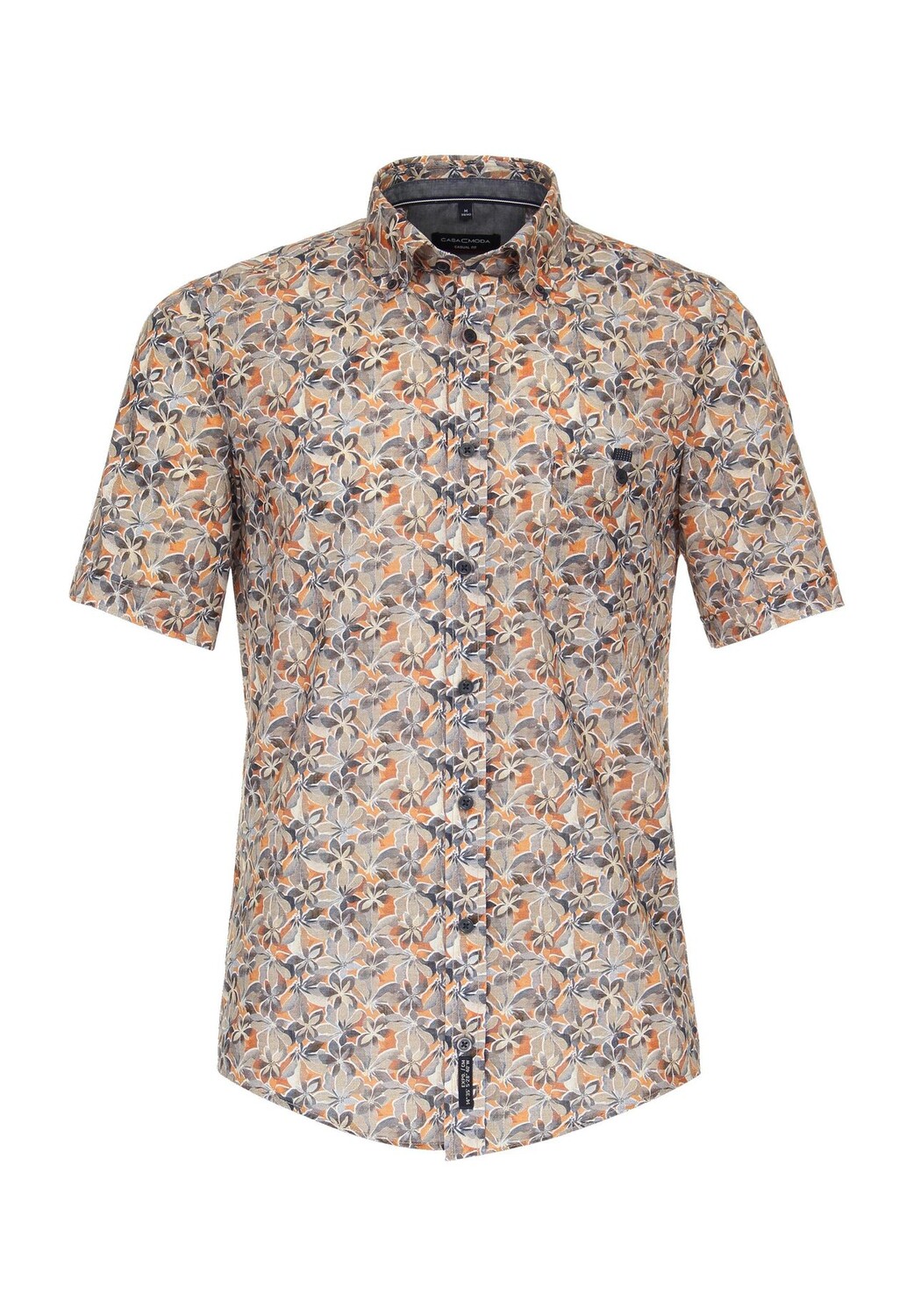 Рубашка повседневная, стандартного кроя, с коротким рукавом, воротник на пуговицах, мужская CASAMODA, оранжевый
Рубашка повседневная, стандартного кроя, с коротким рукавом, воротник на пуговицах, мужская CASAMODA, оранжевый