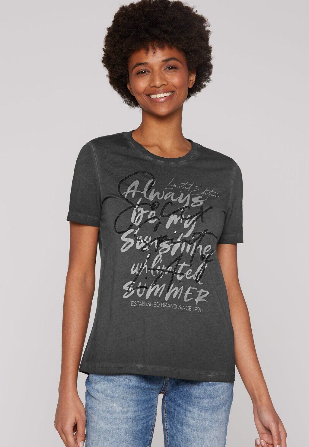 Футболка с принтом INSIDE OIL DYED MIT WORDING Soccx, черный
Футболка с принтом INSIDE OIL DYED MIT WORDING Soccx, черный