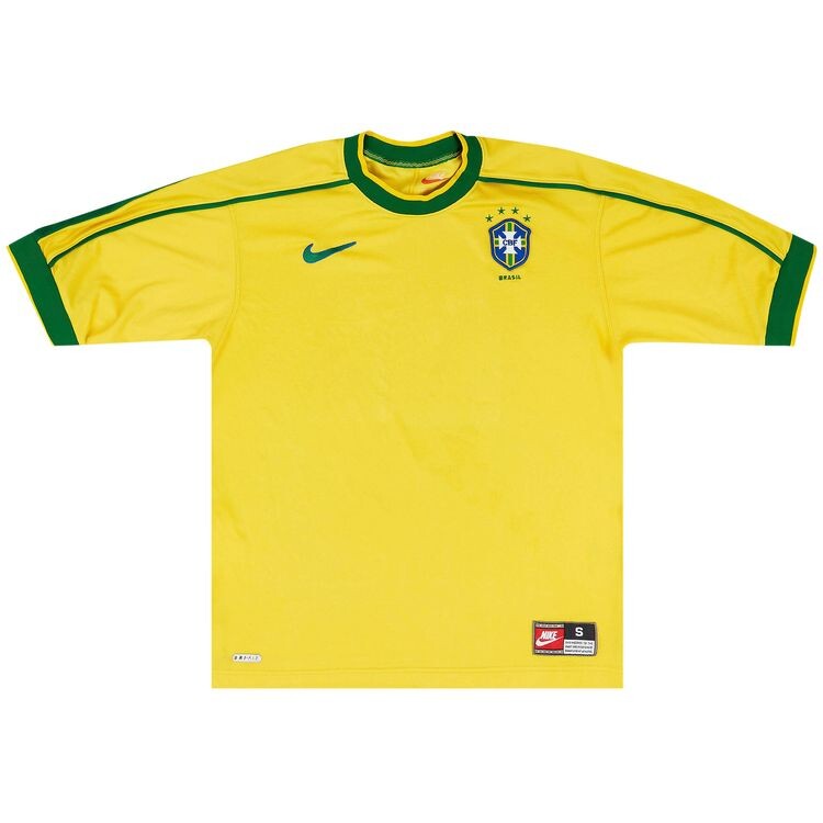 Джерси Nike Brazil 1998 Reissue Jersey Varsity Maize/Pine Green/Lucky Green, желтый
Джерси Nike Brazil 1998 Reissue Jersey Varsity Maize/Pine Green/Lucky Green, желтый