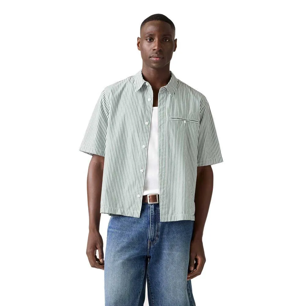 Укороченная рубашка с коротким рукавом Levi's Zandt, зеленый
Укороченная рубашка с коротким рукавом Levi's Zandt, зеленый