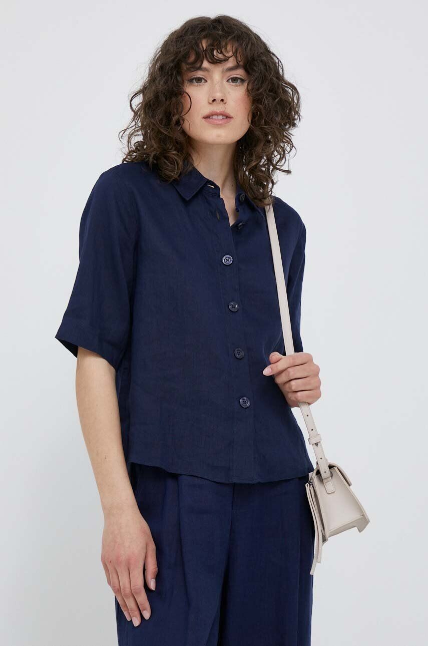 Льняная рубашка United Colors of Benetton, темно-синий
Льняная рубашка United Colors of Benetton, темно-синий