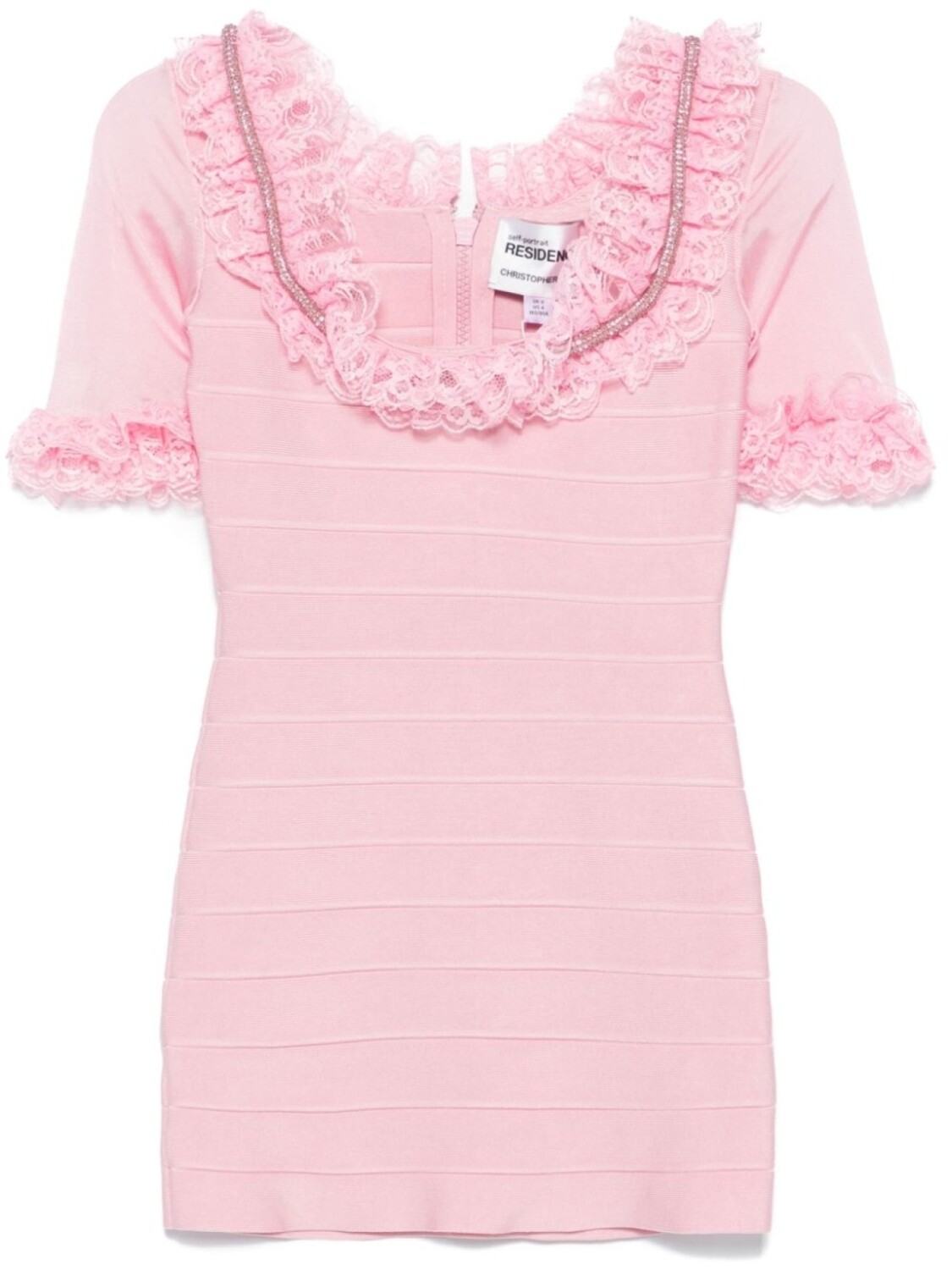 Self-Portrait платье мини с оборками, розовый
Self-Portrait платье мини с оборками, розовый