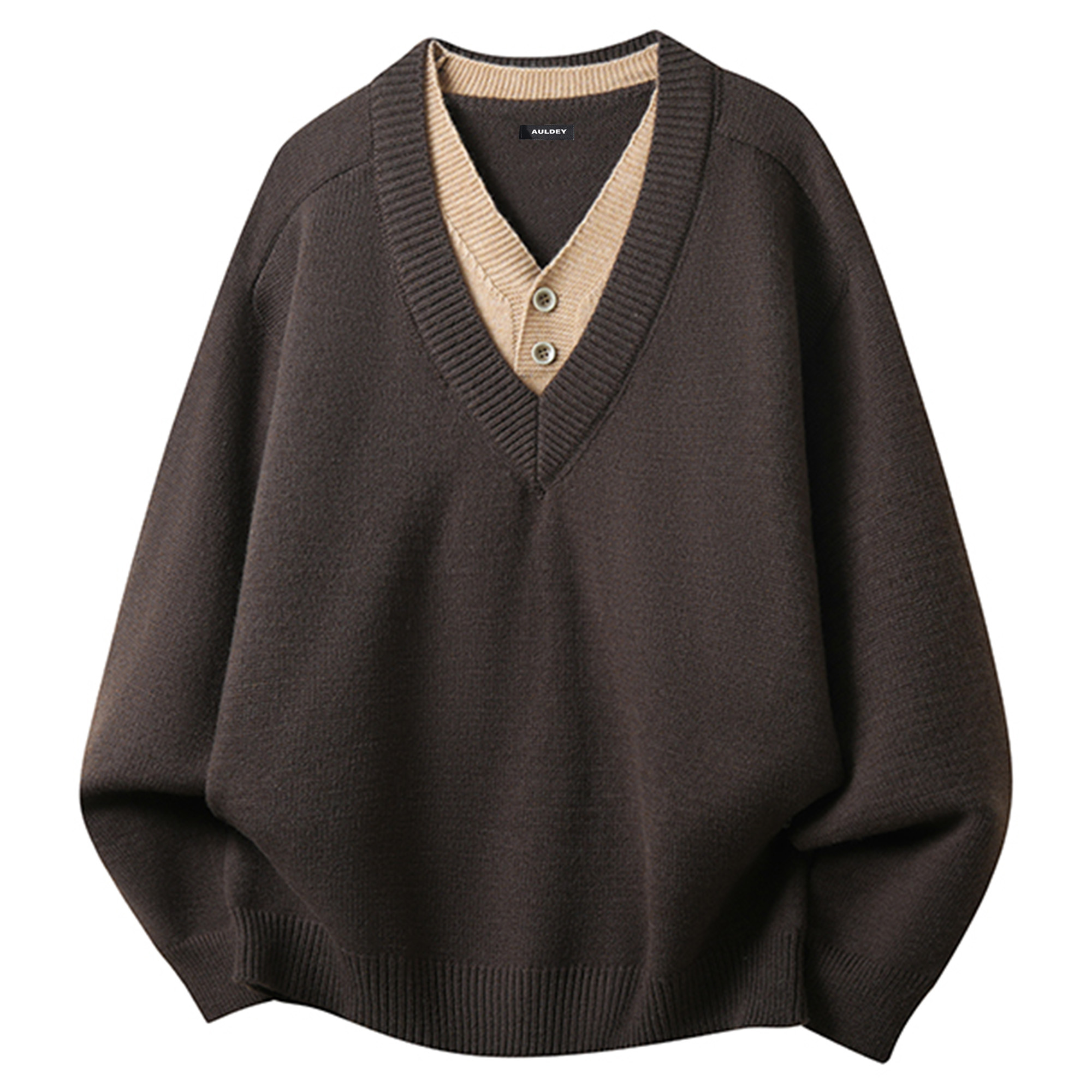 Свитер Unisex V-образный вырез Moderate Mock Two Piece AULDEY, coffee
Свитер Unisex V-образный вырез Moderate Mock Two Piece AULDEY, coffee