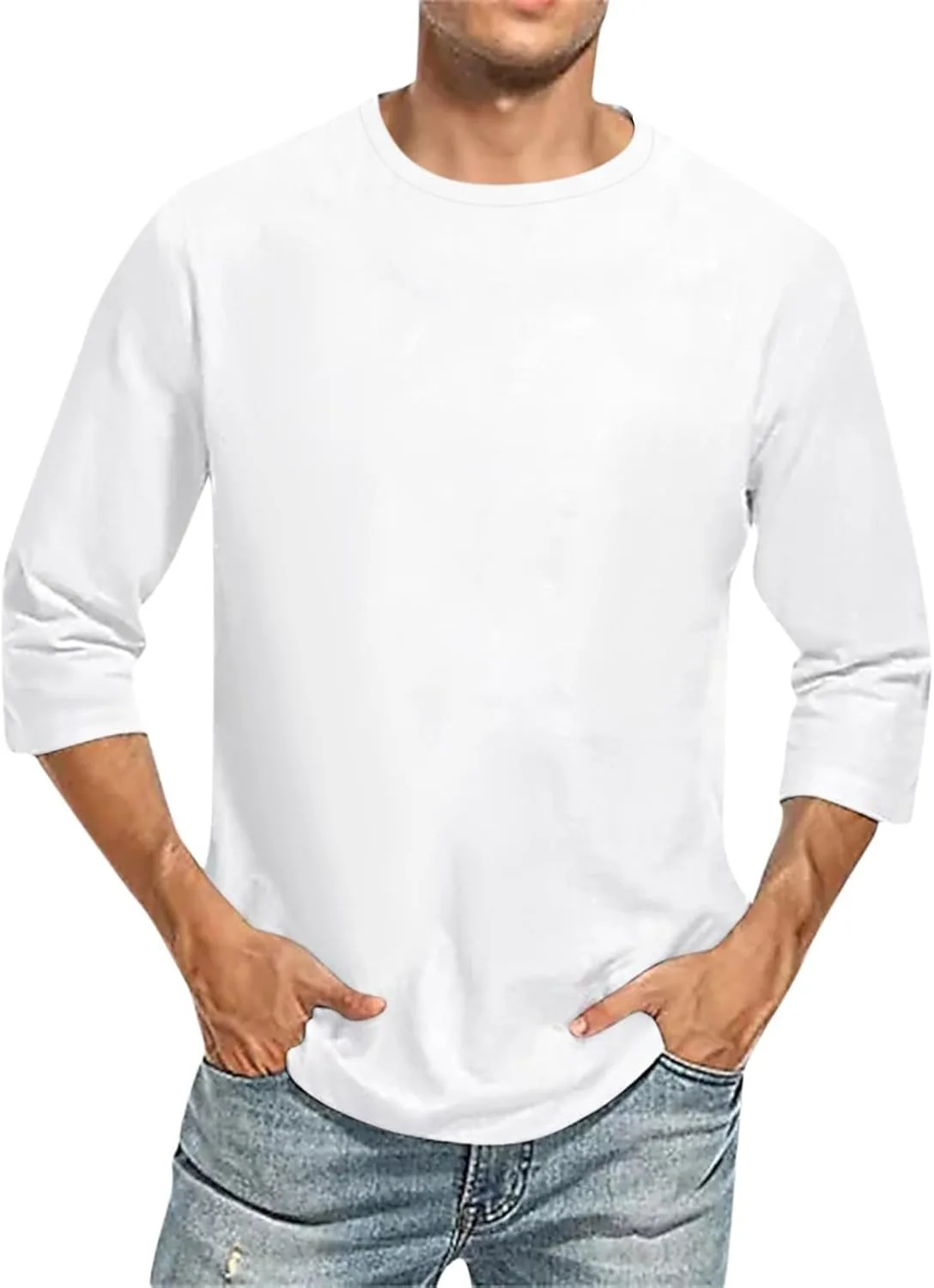 Футболка для мужчин Casual 3/4 рукава Loose Fit
Футболка для мужчин Casual 3/4 рукава Loose Fit